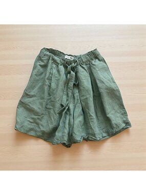 JW ANDERSON Sage Green X Uniqlo High Waist Shorts Size Small